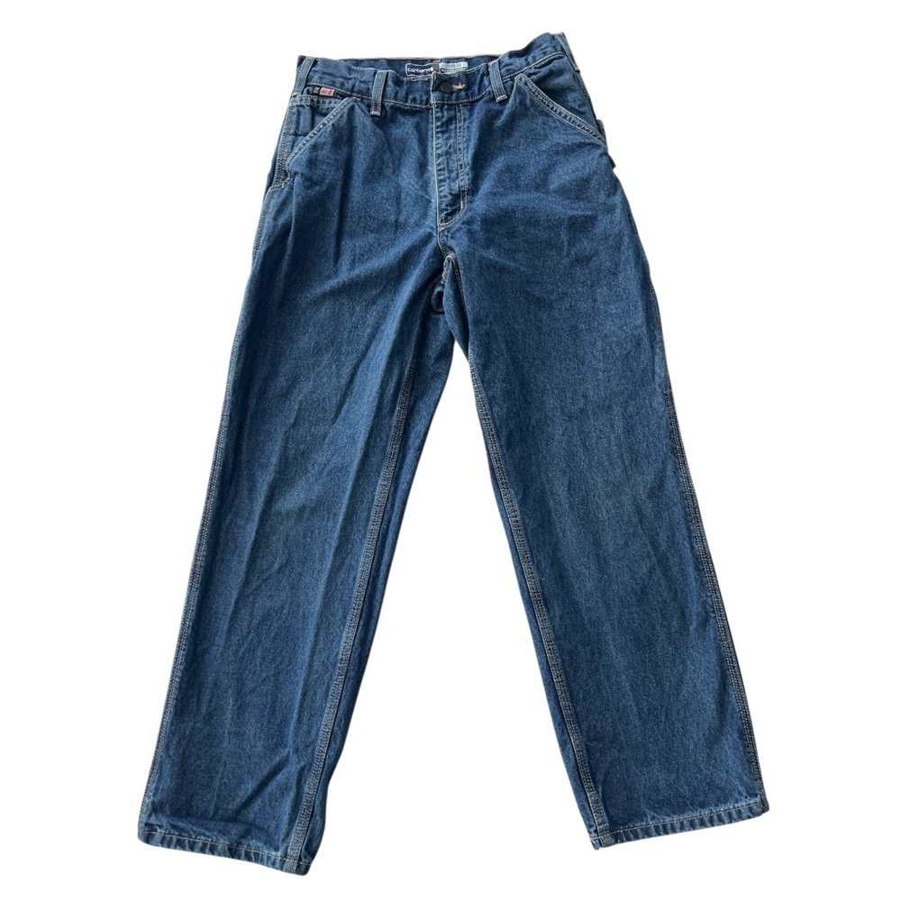 Carhartt Men's Loose Fit CAT2 Blue Jeans 31x30